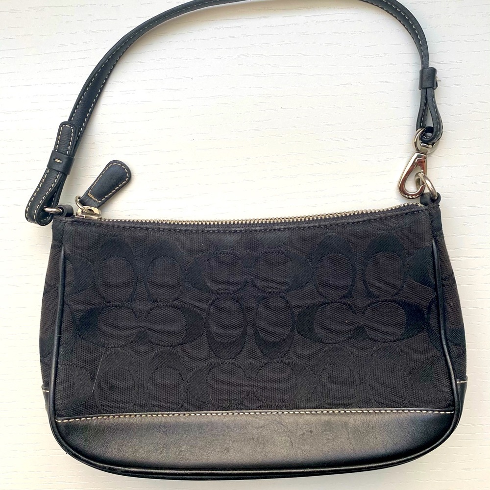 Coach small black shoulder bag